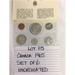 COINS, CANADA, 1965 SET