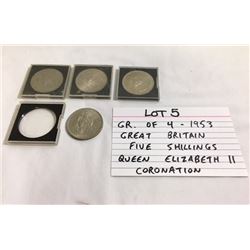 COINS, GB, 5 SHILLINGS