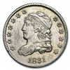1831 Silver Half Dime AU 58 RARE COIN!