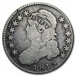 1813 Capped Bust Half Dollar VF Over 200 Years Old