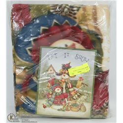 LET IT SNOW FLEECE THROW