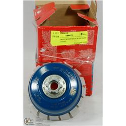 TWO 4" TWIST KNOT CUP W/ GUARD .020" ST. STEEL.