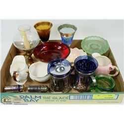 ESTATE FLAT OF ASSORTED GLASSWARE