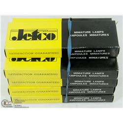 9 BOXES OF 12V 89 PURPLE BULBS,