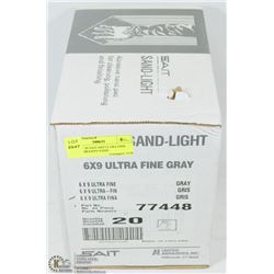CASE OF 20 SAIT 6X9 ULTRA FINE GRAY ABRASIVE PADS.