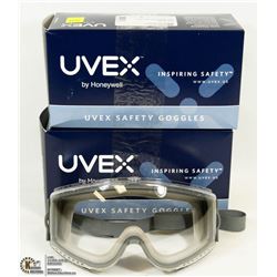 LOT OF 2 UVEX BY HONEYWELL SAFETY GOGGLES