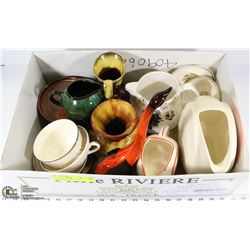 LOT OF POTTERY & CHINA INCL "HER MAJESTY" 22K