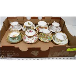 ESTATE CHINA TEA CUP COLLECTION, ROYAL ALBERT &
