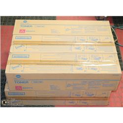 SIX BOXES OF KONICA TN611M MAGENTA TONER