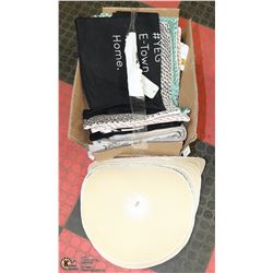 BOX OF PLUM HOME DESIGNS DECOR, ALL UNUSED