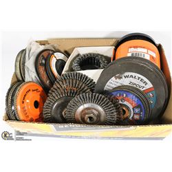 BOX FULL OF NEW GRINDING WHEELS, ZIPCUT