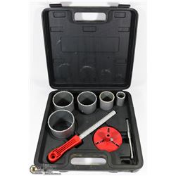NEW ABRASIVE METAL HOLE SAW KIT IN BLACK