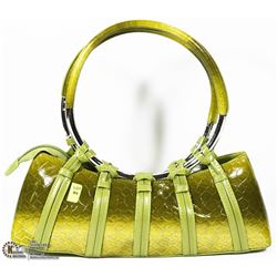 GREEN ALIGATOR SKIN STYLE PURSE