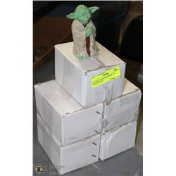 LOT OF 5 YODA FIGURINES, 4" H. COLLECTIBLE