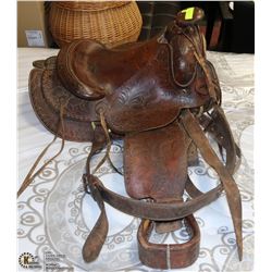 LEATHER DOUGLAS STOCK SADDLE