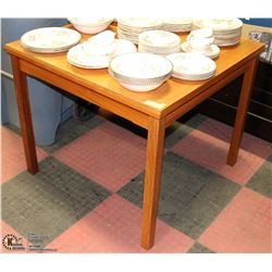 12) WOOD FOLD OUT TABLE