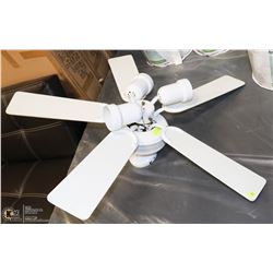 CELING FAN, 40"W FIVE 16" BLADES