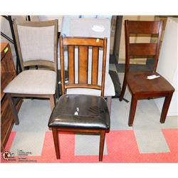 GROUP OF 4 ASSORTED NEW SIDECHAIRS