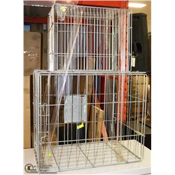 2 ANIMAL CAGES SIZES 17"X12"X14"H  AND