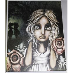 ANGELINA WRONA PRINT "PSSST". 12"X16"