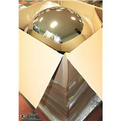 GROUP OF 4 LARGE SECURITY DOMES