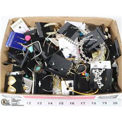 FLAT OF NEW EARRINGS 50 PAIRS IN TOTAL