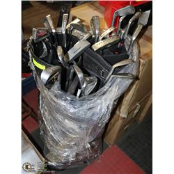 LOT OF 3 GOLF BAGS WITH GOLF CLUBS