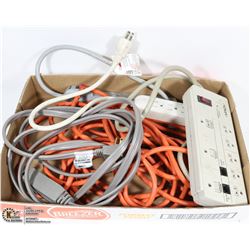FLAT OF ELECTRICAL CORDS & POWER BARS