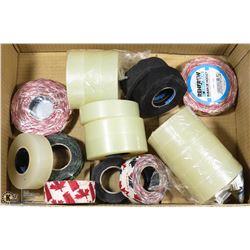 BOX W/20 ROLLS OF HOCKEY TAPE - CLEAR,