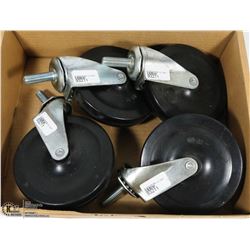 SET OF 4 NEW HEAVY DUTY CASTORS - TOOLS