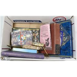 BOX W/VINTAGE TAROT CARD BOOK, TAO