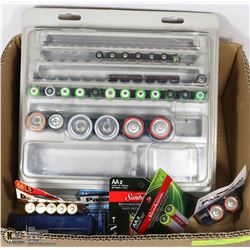 BOX W/WALL HANG BATTERY STORAGE CASE