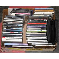 BOX W/OVER 60 CD MUSIC - OLD ROCK, POP,