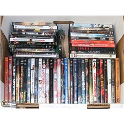 BOX W/OVER 60 DVD MOVIES - HOUSEHOLD