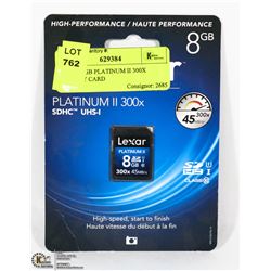 LEXAR 8GB PLATINUM II 300X MEMORY CARD