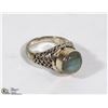 Image 1 : STERLING SILVER AND MOONSTONE RING SIZE 8.25