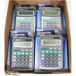 FLAT WITH 5 STUDIO DESK CALCULATORS SOLAR AND