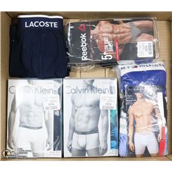 LARGE FLAT WITH NEW MENS CALVIN KLEIN, TOMMY