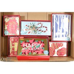 BOX OF ASSORTED DESIGNER PAPYRUS CHRISTMAS