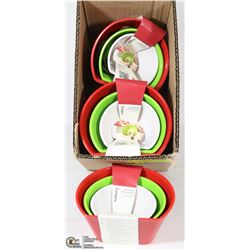 BOX WITH 5 NEW MEASURING SCOOP BOWL SETS