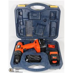 BLACK AND DECKER 14.4V DRILL W/ BATTERY & CHARGER