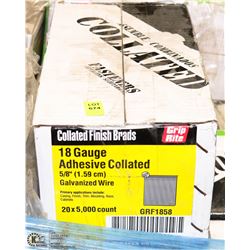 CASE OF GRIP RITE 18 GAUGE 18" GALVANIZED AIR
