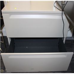 2 DRAWER GREY FILE CABINET 29X19X27