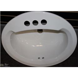 OFF WHITE OVAL SINK 21X17.5