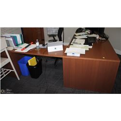 RIGHT ANGLE DESK WITH TWO UNDERMOUNT DRAWER