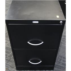 BLACK 2 DRAWER FILE CABINET 18X26.5X29