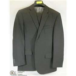 2PC BELLISSIMO BLACK PINSTRIPE SUIT SIZE 42T