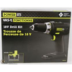 POWER IT 18V DRILL KIT