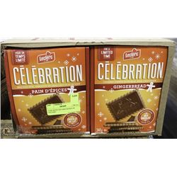 CASE OF 12 CELEBRATION COOKIES TOPPED WITH REAL