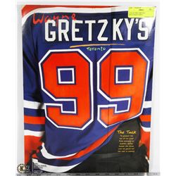 COLLECTIBLE GRETZKY RESTAURANT MENU